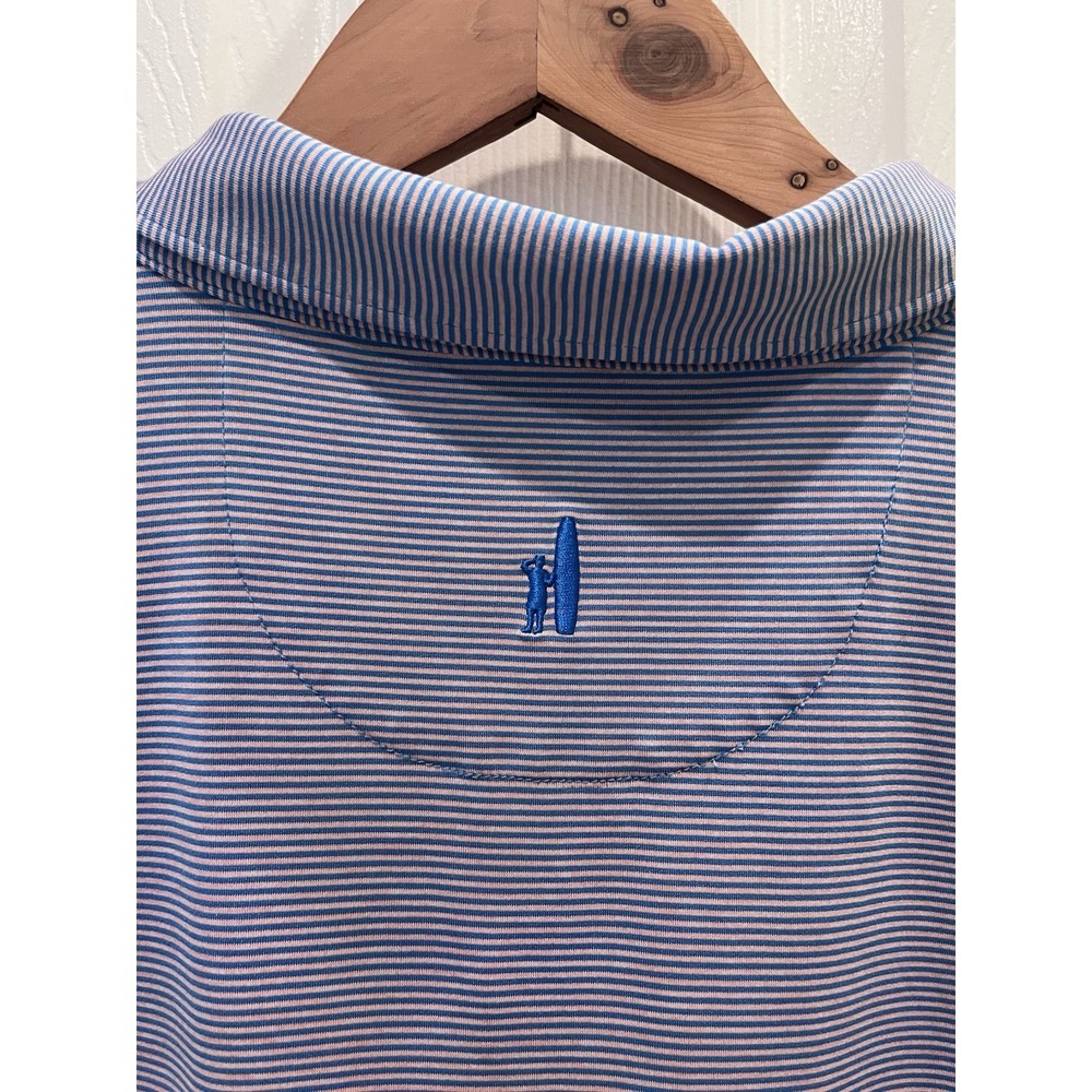 Johnnie-O Performance Polo Purple Pink Striped XXL UPF50 Craft Farms Golf Club‎ - Picture 4 of 8